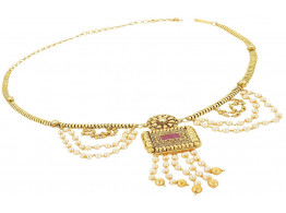 SPE Indian Ethanics Gold Metal Belly Chain for Women (SPE-WB -01)