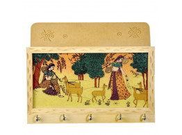Little India Gemstone Painting Key Magazine Holder (25.4 cm x 12.7 cm,HCF102)