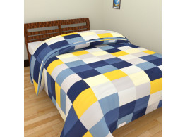 Polka Dot Blue Grey Single Bed Blankets