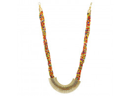 Archiecs Creations Alloy Multicolor Beads Multistrand Neckpiece for Women