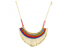 Archiecs Creations Alloy Multicolor Silk Thread Choker Necklace for Women