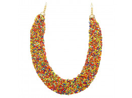 Archiecs Creations Alloy Multicolor Beads Strand Necklace for Women