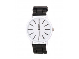Angelfish Brown Round Shape Analog Silicon band automatic luxury wristwatch