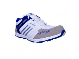 Glamour White R Blue Sports Shoes (ART-6058)