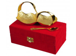 Brass Gold Plated Swan Bowl