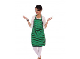 Switchon Branded Waterproof Green Cotton Apron