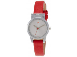 Fastrack NK6088SL02 Analog Silver Dial Women Watch