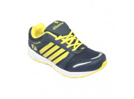 Glamour Blue Yellow Sports Shoes (ART-3035)