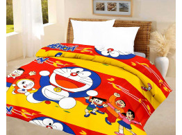 kids quilt doraemon Red A.C Blanket single bed size Dohar