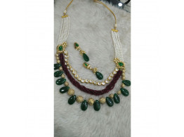 Designer Bridal Kundan Stone Necklace set