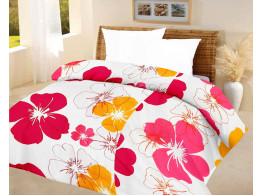 Lali prints Big Floral quilt Blue A.C Blanket Double bed size Dohar