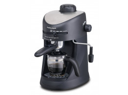 Morphy Richards New Europa 800-Watt Espresso and Cappuccino 4-Cup Coffee Maker Black