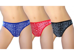 Pusyy Women's Bikini Multicolor Panty  (Pack of 3)
