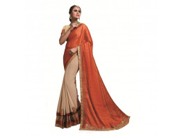 Ridham Fashions Multi Color Georgette Designer Saree