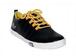 RUDOSE Men's YELLOW BLACK ADIDAS Synthetic Leather Sneakers & Casual Shoes
