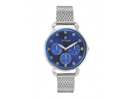Titan 95013SM01J Women Blue Dial Watch