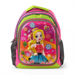 Creation C-Single Princy School Bags 32 L - Pink N Green