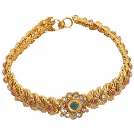 SPE Golden Color with MultiStone Long Anklet for Women (SPE P(A) 21)