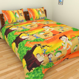 Cartoon Cotton Double Bed Bedsheets