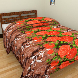 Pink Flower Single Bed Blankets