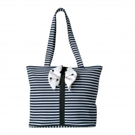 Angelfish Black & White Zebra Fabric Designer Tote Shoulder Bag for Women