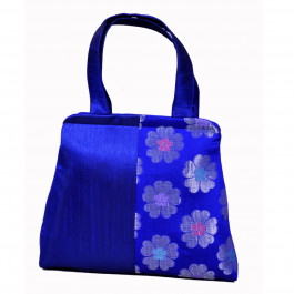 Angelfish Silk or brocade fabric handbag
