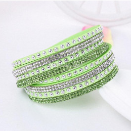 Multilayer Crystal Bracelet Light Shining - Green