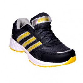 Glamour Grey Yellow Sports Shoes (ART-3047)