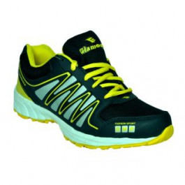 Glamour Blue Yellow Sports Shoes (ART-3039)