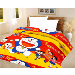 kids quilt doraemon Red A.C Blanket single bed size Dohar