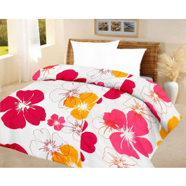 Lali prints Big Floral quilt Blue A.C Blanket Double bed size Dohar