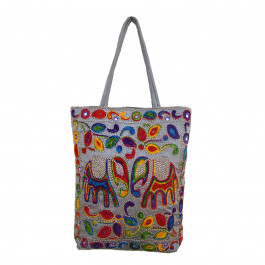 WOLLEN EMBROIDERY TOTE BAG
